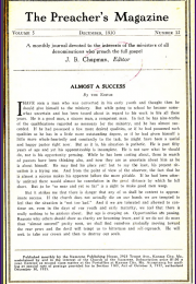 Cover of Preacher's Magazine