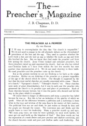 Cover of Preacher's Magazine