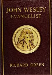 A medallion of John Wesley  