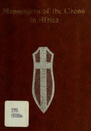 Cover of book - Messengers of the Cross in Africa