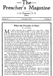 Title Page of Preacher's Magazine