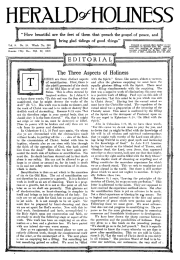 Title Page of Herald of Holiness - October 22, 1919