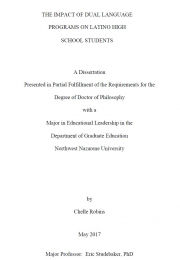 The impact of dual language programs on Latino high school students