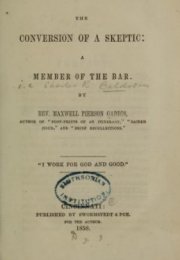 The conversion of a skeptic: a member of the bar