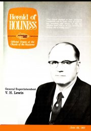 Herald of Holiness - June 28, 1961