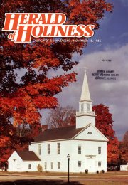 Herald of Holiness - November 15, 1985