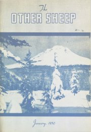 The Other Sheep, 1950, January, V. 37, No. 1