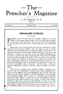 Cover of Preacher's Magazine