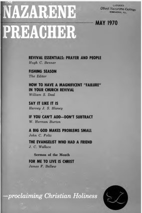 Title Page of Nazarene Preacher
