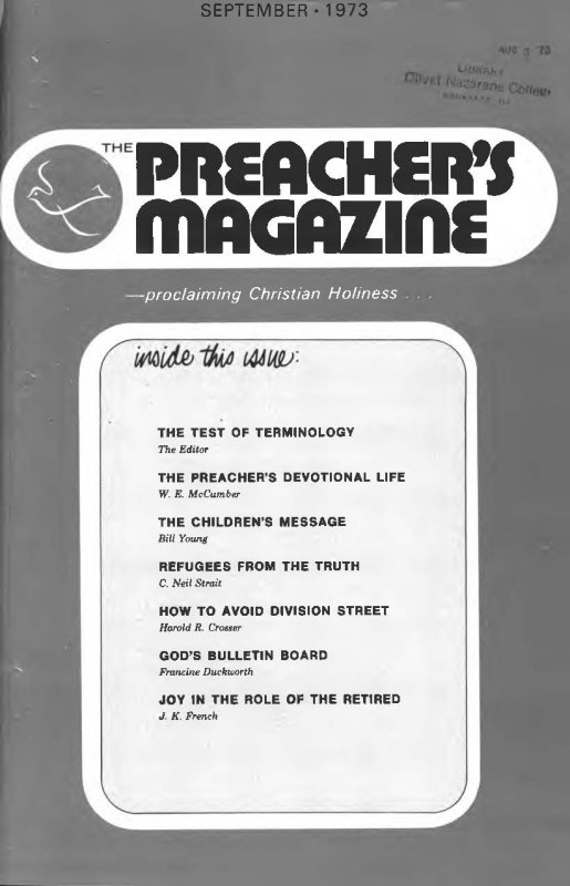 Title Page of Preacher's Magazine