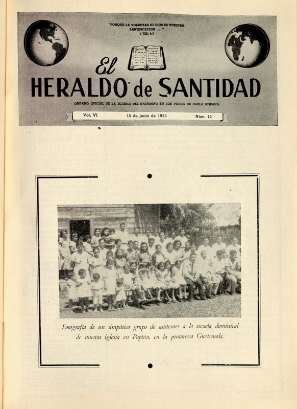 Portada: Escuela dominical en Poptún, Guatemala