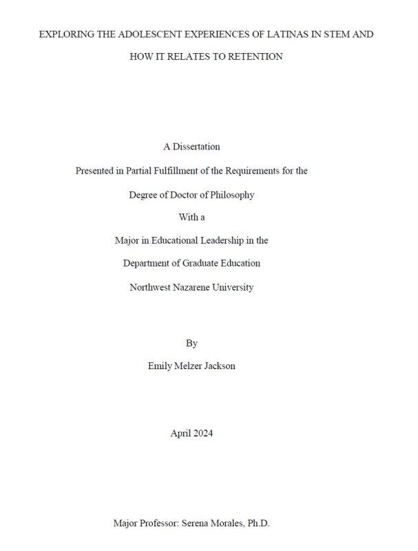 Dissertation title page