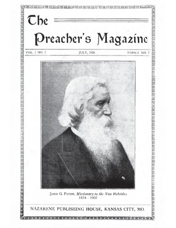 Preacher's Magazine, Volume 1 Number 7, July 1926