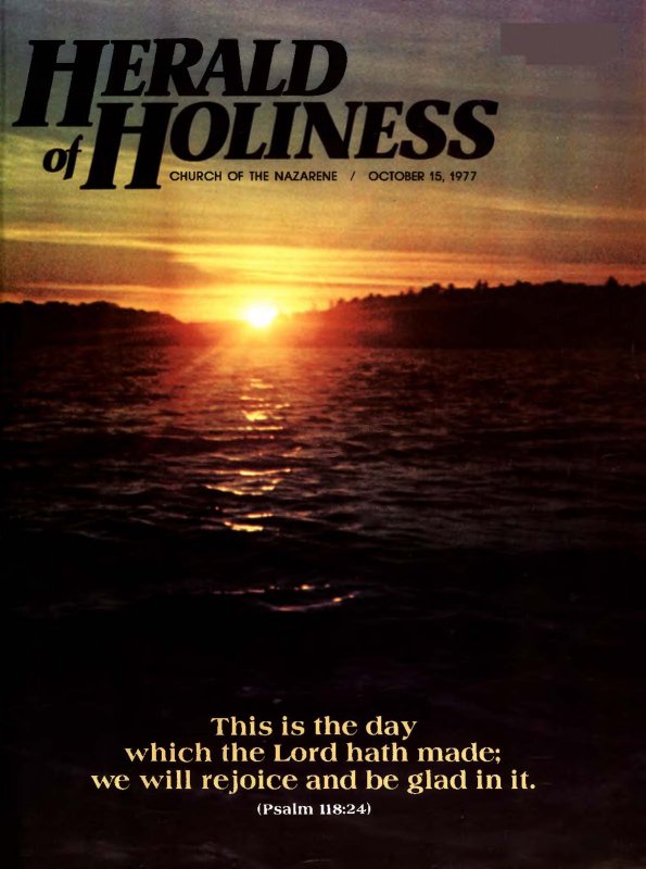 Herald of Holiness - October 15, 1977