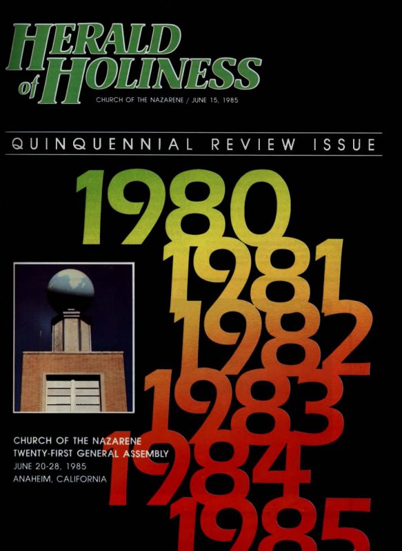 Herald of Holiness - June 15, 1985