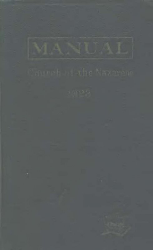 Manual of the Church of the Nazarene, 1923