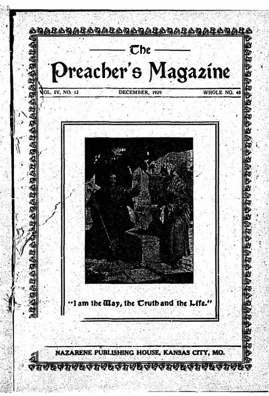 Preacher's Magazine December 1929